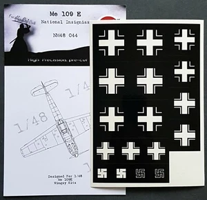 Bf 109E-1/3 National Ins. & Markierungen für 1/48 flüchtige Kits - DEAD Design NM48044 - Bild 1 von 2