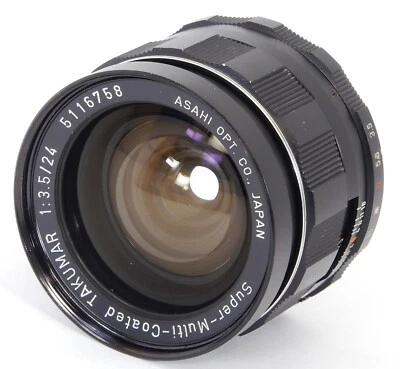 Super-Multi-Coated TAKUMAR 1:3.5/24mm ULTRA-Wide-Angle Lens - M42 FILM & DIGITAL - image 1 of 4
