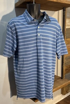 Camisa de golf Dunning para hombre talla grande azul y azul claro Foto 1 de 4