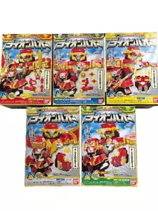 Power Ranger Ninja Steel Ninninger Mini Pla 04 Lion HaOh Megazord Bandai NEW F/S - Picture 1 of 11