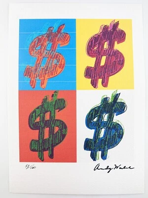 Andy Warhol Original Vintage Art Print Lithograph Signed Limited with COA - Image 1 of 3