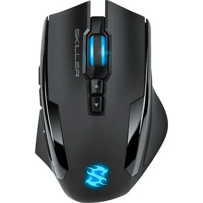 Sharkoon SKILLER SGM1, Gaming-Maus, optisch, 10800dpi, USB, 12 Tasten, schwarz - Bild 1 von 4