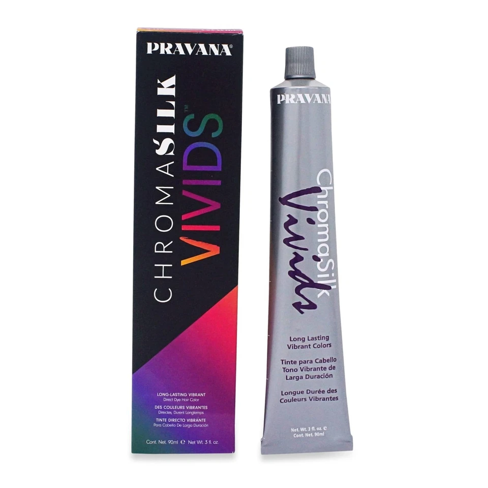 Two Pravana ChromaSilk Vivids Hair Color Magenta 90ml Each