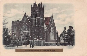 1912 Yankton South Dakota SD Congregational Church Postcard - Picture 1 of 2