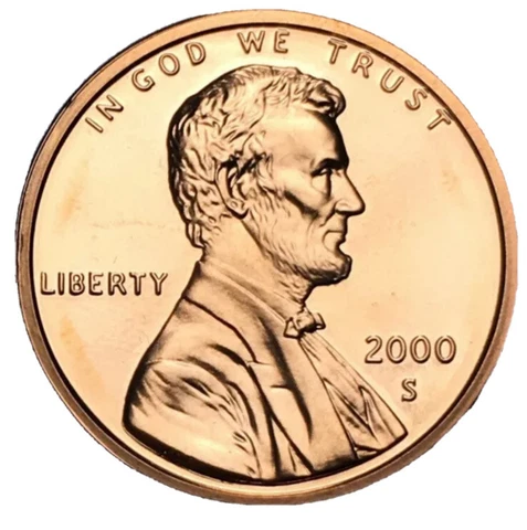 2000-S Proof "Lincoln Memorial Cent" - Penny - (UNC) Free Shipping 2890 Cover