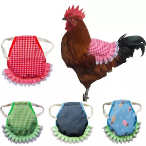 Delantal para silla de montar de pollo gallina protección de plumas para mascotas retenedor protector de espalda aderezo - Imagen 1 de 20