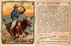 T53 Hassan Cigarettes,  Cowboy Series, 1910, Riding A Steer (C11)