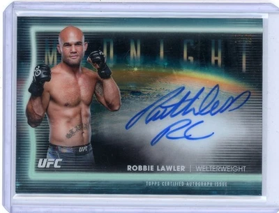 2025 Topps Midnight UFC Robbie Lawler Horizon Signatures 15/99 #HNS-RL Autograph - Image 1 of 2