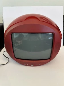 Memorex MSP-TV1300 Red Sphere Ball 13" CRT TV Videoball No Remote Has Issues - Picture 1 of 6