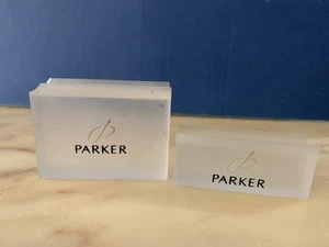 2x ESPOSITORI PENNE STILOGRAFICHE PARKER DISPLAY stand pen holder - Picture 1 of 6
