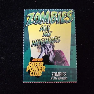 Nintendo Power Super Power Club Magazine Card 95 Zombies Ate My Neighbors - Picture 1 of 2