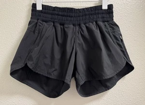 Pantalón Corto Lululemon Hotty Hot II *2.5" Cintura Elástica Bolsillo con Cremallera Negro Para Mujer 8 - Imagen 1 de 7