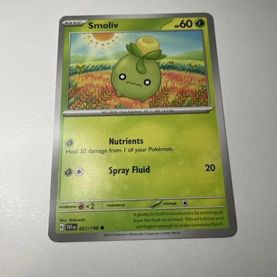 Smoliv - 021/198 - Regular - Scarlet & Violet - Base Set #021/198 Pokemon TCG - Image 1 of 2