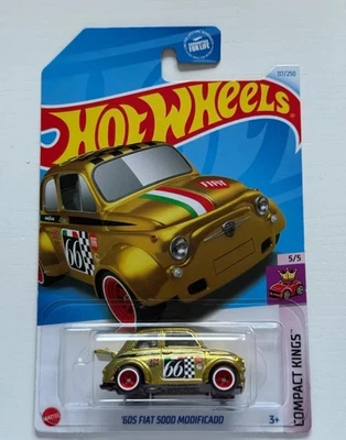 Hot Wheels '60S Sth FIAT 500D Modificado Super Treasure Hunt  - Immagine 1 di 2