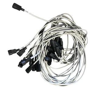 HP Kaltgeräteverlängerung Kabel C13 auf C14 2,0m grau - Bild 1 von 3