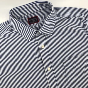 UNTUCKIT Shirt Mens XL Slim Fit Stripe Performance Stretch Long Sleeve Button Up - Picture 1 of 7