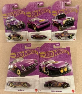 NEW Sealed Hot Wheels Pearl & Chrome 57th Anniversary Series - Cars 1-5 - Picture 1 of 23