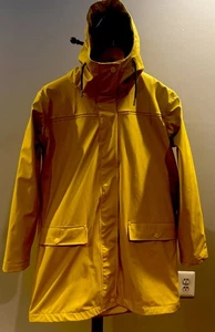 Helly Hansen HH Women Small Lined Yellow Jacket Rain Waterproof Windproof Hood - Picture 1 of 20