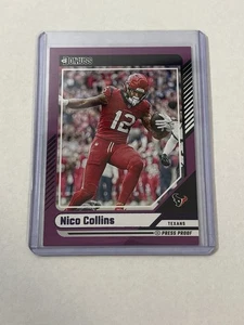 2024 Panini Donruss Nico Collins Purple Press Proof #109 - Bild 1 von 2