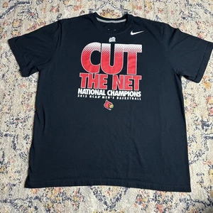 Nike Louisville Cardinals Basketball 2013 Championship T Shirt Cut the Net XXL - Picture 1 of 6