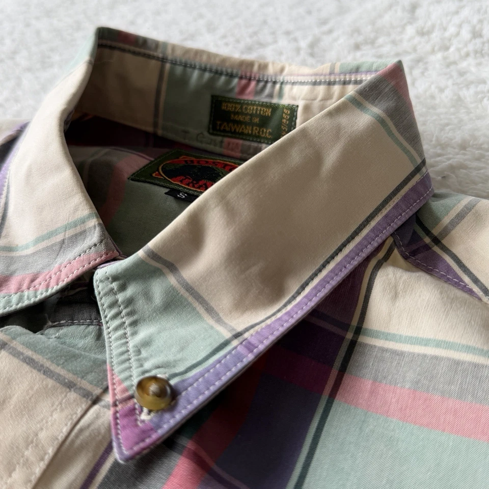 Boston Traders Mens Shirt Sz Small Plaid Button Up | Casual Great Color Combo!! - Image 1 of 4