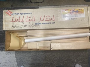 Balsa USA 1/4 Scale EAA Bipe Remote Control Balsa Wood Airplane Kit #449 - Picture 1 of 5