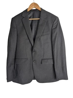 Blazer Jaeger Negro, 100% Lana Calce Regular Pecho Único Talla 38" Corto  Foto 1 de 4