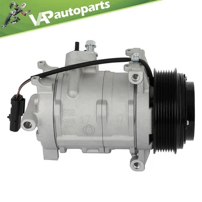 Compresor de aire acondicionado con embrague para Jeep Grand Cherokee 2007-2008 2009 2010 3,0 L Foto 1 de 4