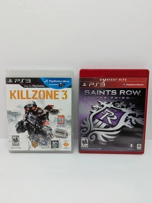 Lote de juegos PS3 Playstation 3 Saints Row: The Third CIB y Killzone 3 CIB Foto 1 de 4