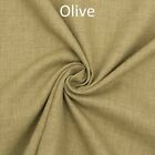 Plain Soft Linen Look Fabric Designer Curtain Sofa Cushion Material Upholstery.