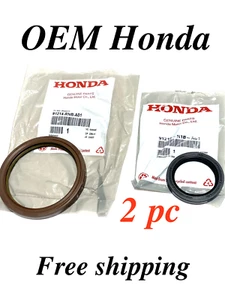 Honda K24 K20 K20A K24A2 Civic Si Tsx Cra Nkshaft Front & Rear Main Seal OEM new - Picture 1 of 11