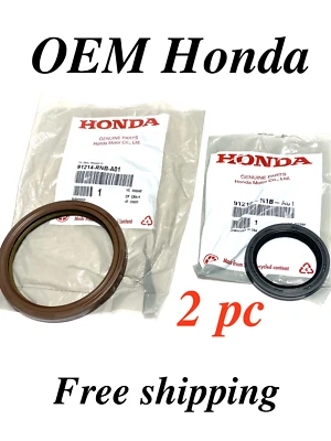 Honda K24 K20 K20A K24A2 Civic Si Tsx Cra Nkshaft Front & Rear Main Seal OEM new - Image 1 of 4