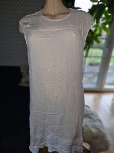 s’questo Damen Kleid Gr. 42 XL Weiß Ärmellos Soquesto kurzes Sommerkleid - Bild 1 von 10
