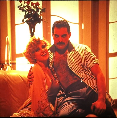 Queen Freddie Mercury Photo Larger Transparency I Was Born to Love You 1985 - Image 1 of 4