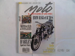 MOTO LEGENDE N°2 12/90 O1/91 BMW R68 R50S HARLEY SPORTSTER STORY  I15 - Imagen 1 de 1