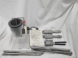 Lee Electric IV Lead Melting Pot, 3 Fishing Weight Molds and 9.5 Pounds New Lead - Picture 1 of 15