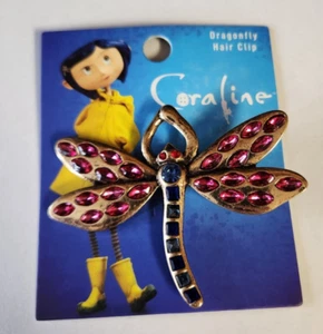 Coraline Dragonfly Hair Clip Metal Bejeweled Hair Clip New Laika - Picture 1 of 3