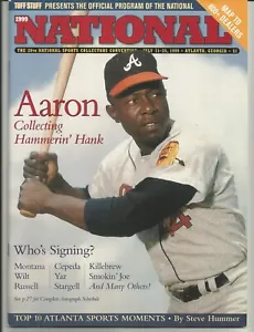 1999 National Sports Collectors Convention Program Hank Aaron Featured - Picture 1 of 1