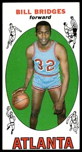 1969-70 Topps Bill Bridges RC Atlanta Hawks #86 ^ - Picture 1 of 2