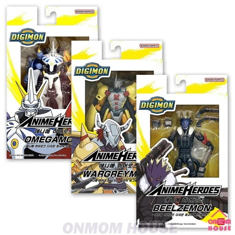 Bandai Anime Heroes Digimon Figure 3 Styles Set 6.5" Action Figure Korean Toy Cover