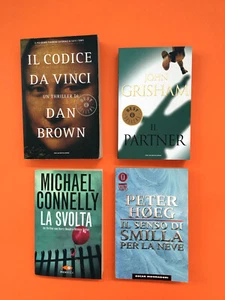 Lotto 4 libri-Romanzi thriller-John Grisham-Dan Brown-Michael Connelly-P. Hoeg - Foto 1 di 3