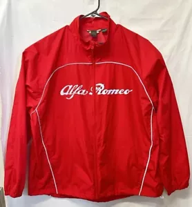 North End Eco Alfa Romeo Racing Jacket Lightweight XXL Red Windbreaker Zipper - Picture 1 of 6