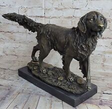 Retriever Hunting Bird Gun Trials Dog Lover Bronze Sculpture Award Trophy Figure
