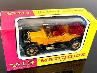 Vintage NIB MATCHBOX "Models of Yesteryear" Y-13 1911 DAIMLER  1/45 rare - Image 1 of 4