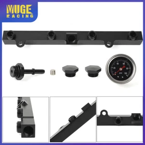 For K Series K20/K24 Engine High Flow Fuel Rail w/ 1/8NPT Gauge - Picture 1 of 13