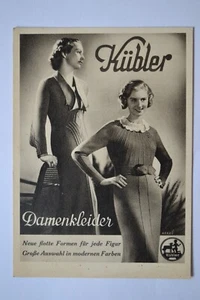 alte Postkarte Drucksache Kübler Damenkleider G.A.Biermann Annaberg Deut.Reich - Bild 1 von 4