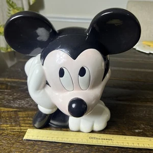 Vintage Mickey Mouse Disney Treasure Craft 90’s Cookie Jar Porcelain - Picture 1 of 11