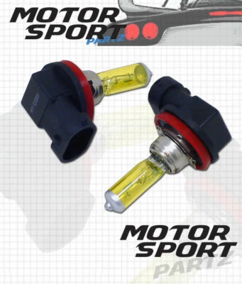 2Pcs H9 12V 100w Hyper Yellow 3000K Xenon Gas HID High Beam Light Bulbs 1 Pair - Image 1 of 3