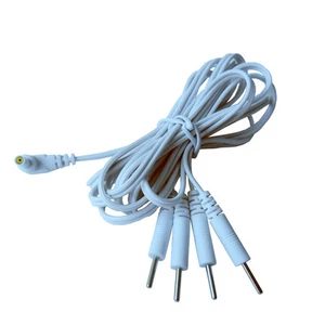 2 piezas/lote 4 en 1 cables de plomo electrodos pin 2,35 mm para TENS 7000 - Imagen 1 de 4