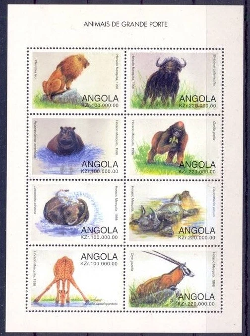 Angola 1998 ☀ Wild Animals set ☀ MNH** - Image 1 of 1